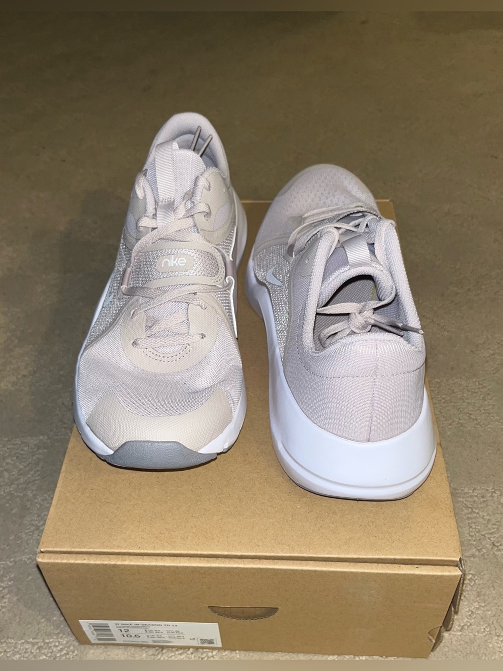 Nike In-Season TR 13 Training Shoes Platinum Violet & White Women’s Size 10.5 - Picture 8 of 12
